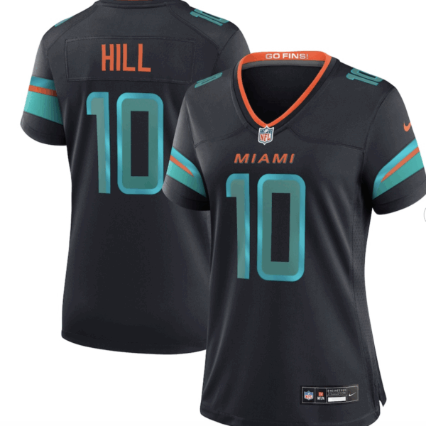Tyreek Hill Miami Dolphins Nike Women's 2025 Rivalries Collection Game Jersey - Pitch Blue