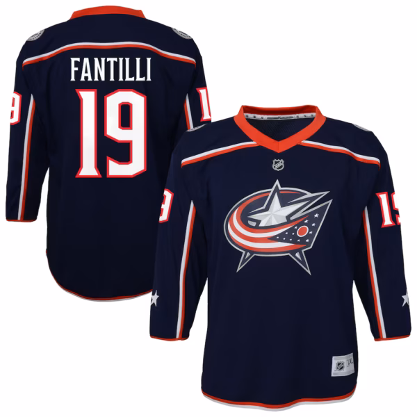 Adam Fantilli Columbus Blue Jackets Outerstuff Youth Alternate  Player Jersey - Blue