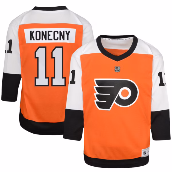 Travis Konecny Philadelphia Flyers Youth Home  Player Jersey - Burnt Orange